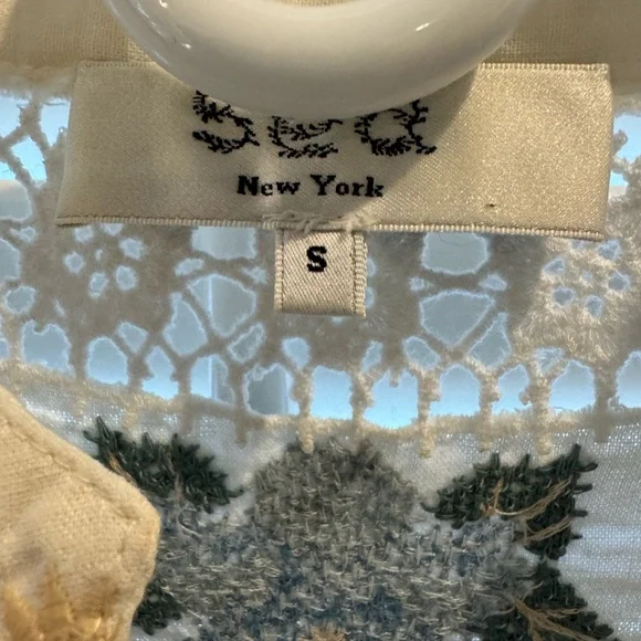 SEA Vesna Embroidered Blouse sz Small - Picture 6 of 6